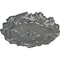 Ekena Millwork Plymouth Ceiling Medallion (Fits Canopies up to 1 5/8"), Hand-Painted Silver, 16 3/4"OD x 1 3/8"P CM16PLSLS - alternate 2
